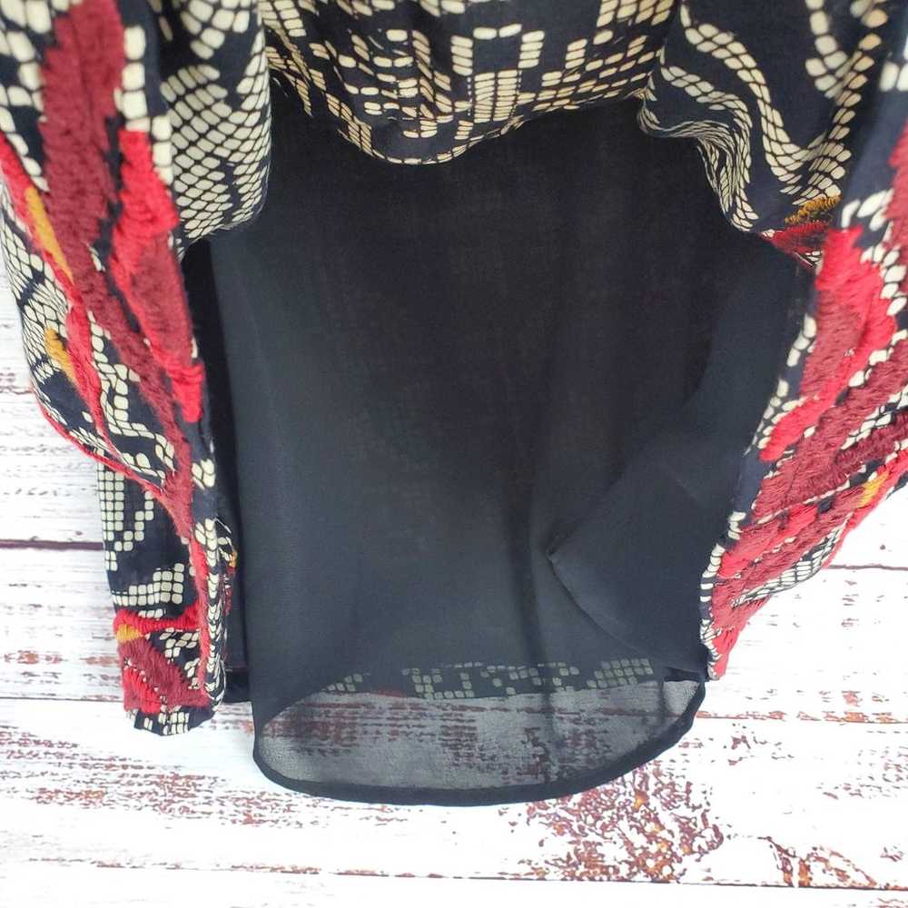 Floreat Anthropologie Abelia Fringe Dress Black W… - image 8