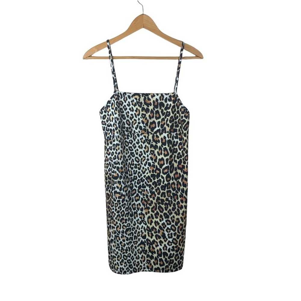 Zara Leopard Print Sleeveless Body-con Mini Dress… - image 3