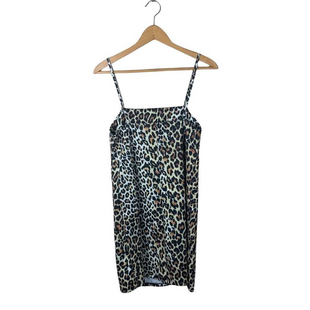 Zara Leopard Print Sleeveless Body-con Mini Dress… - image 4