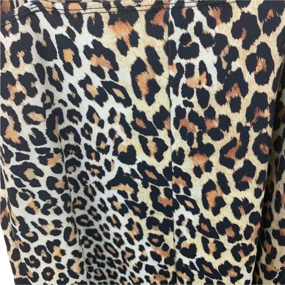 Zara Leopard Print Sleeveless Body-con Mini Dress… - image 5