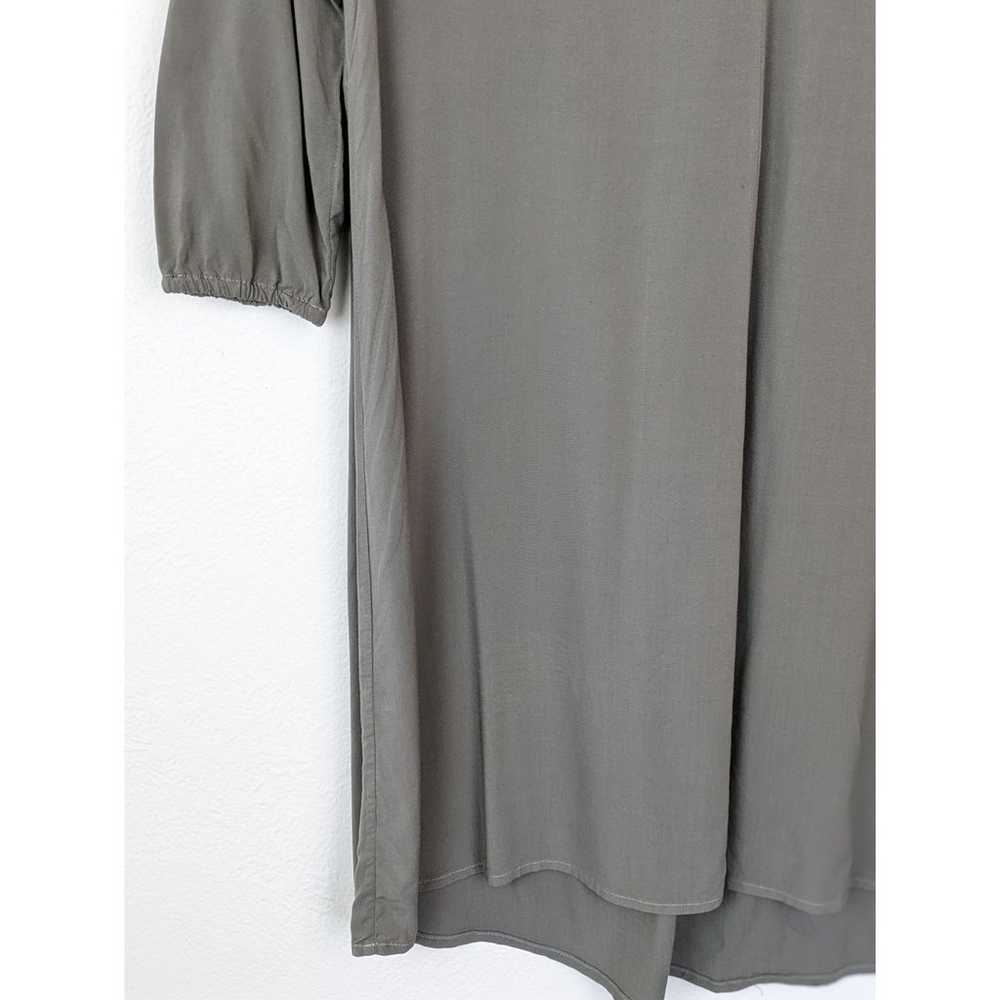 James Perse Dress Ruched Minimalist Neutral Lagen… - image 3