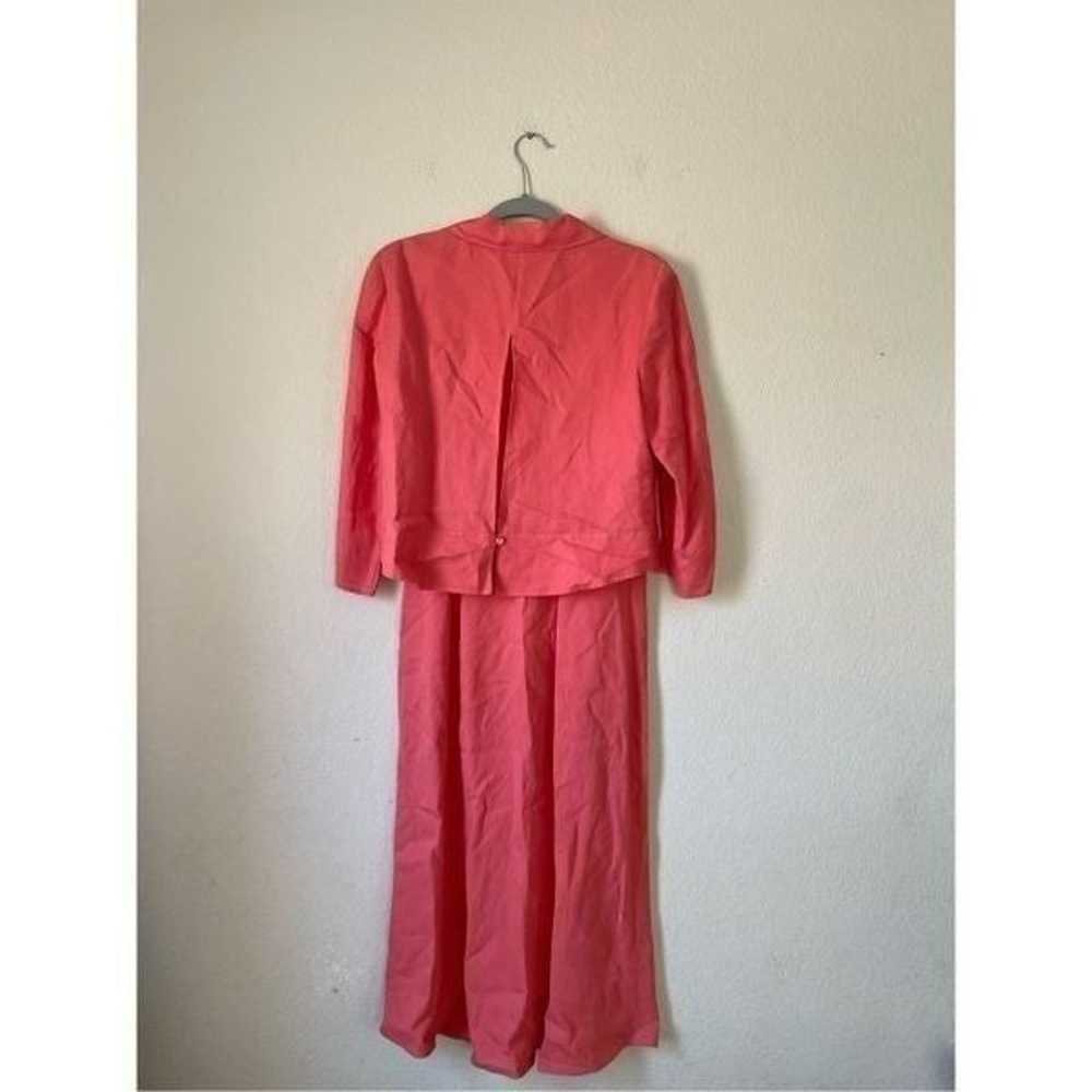 Vintage Talbots linen midi dress with jacket - image 2