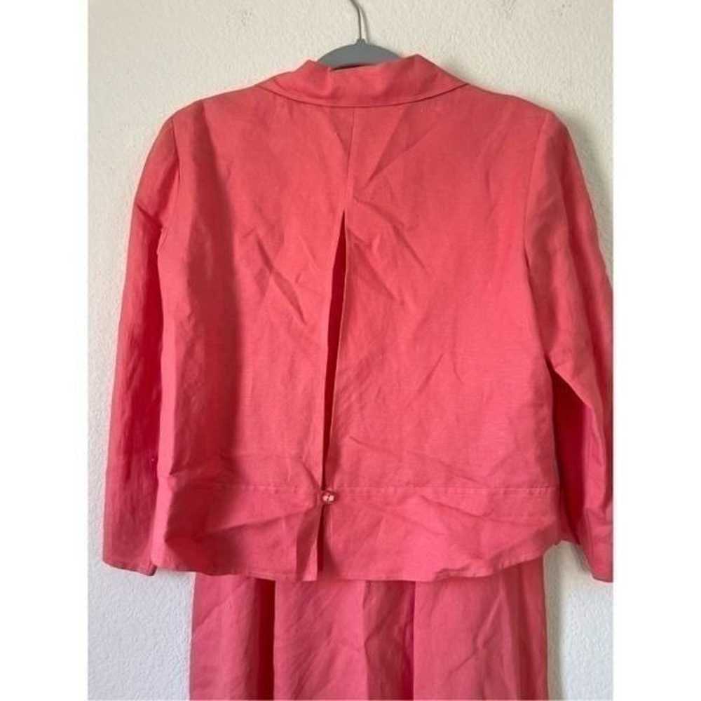 Vintage Talbots linen midi dress with jacket - image 3