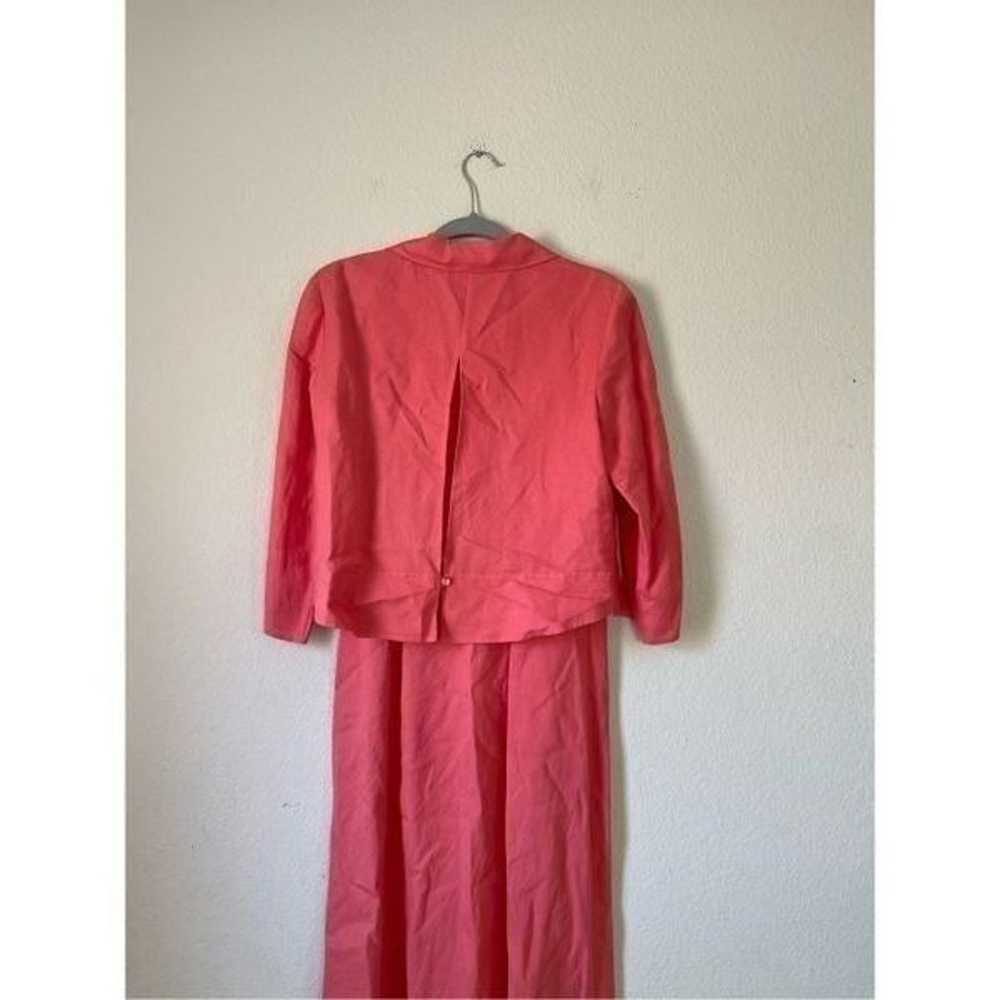 Vintage Talbots linen midi dress with jacket - image 4