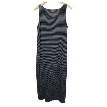 Eileen Fisher Striped Linen Maxi Dress Size Mediu… - image 1