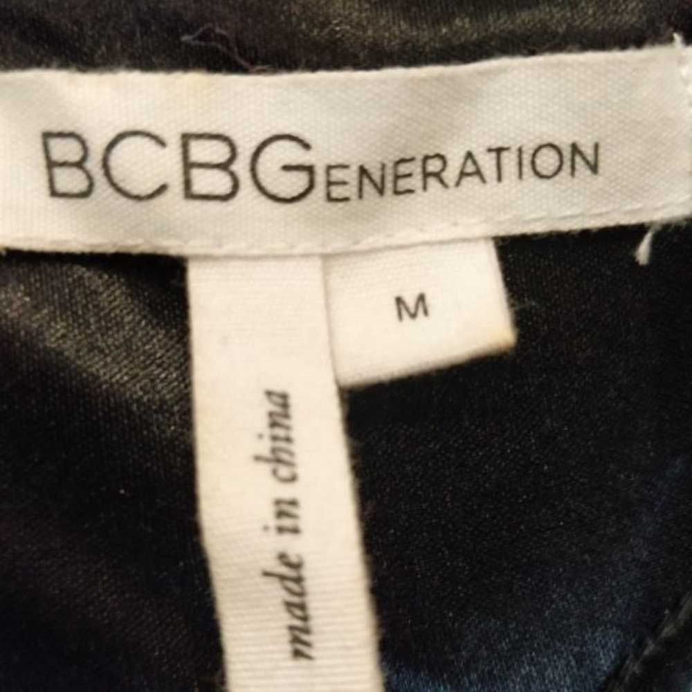 BCBGeneration Cut Out Shoulder Black  Dress Med - image 5