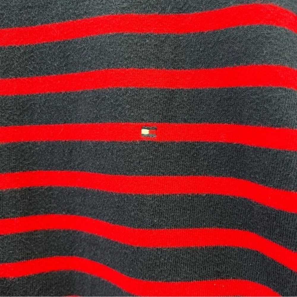 Tommy Hilfiger navy red striped classy heavy knit… - image 2