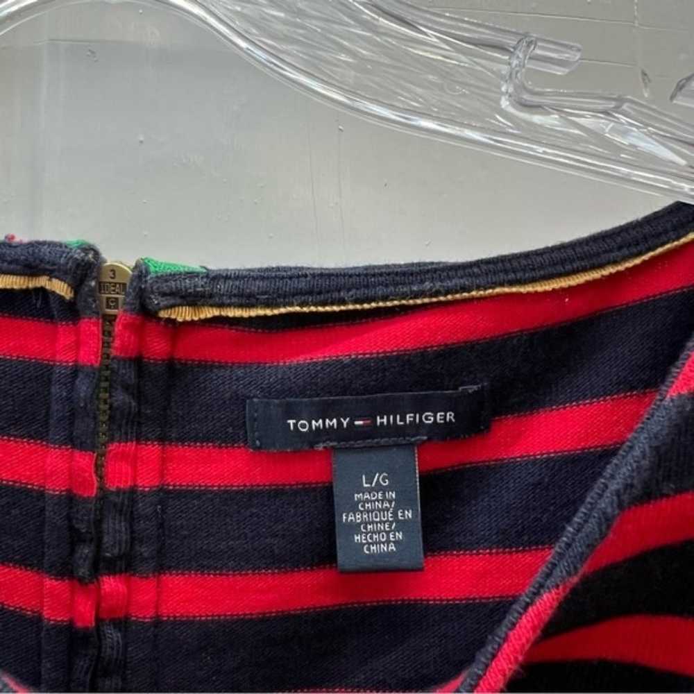 Tommy Hilfiger navy red striped classy heavy knit… - image 4