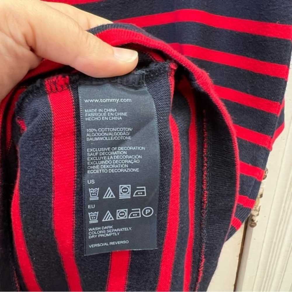 Tommy Hilfiger navy red striped classy heavy knit… - image 5