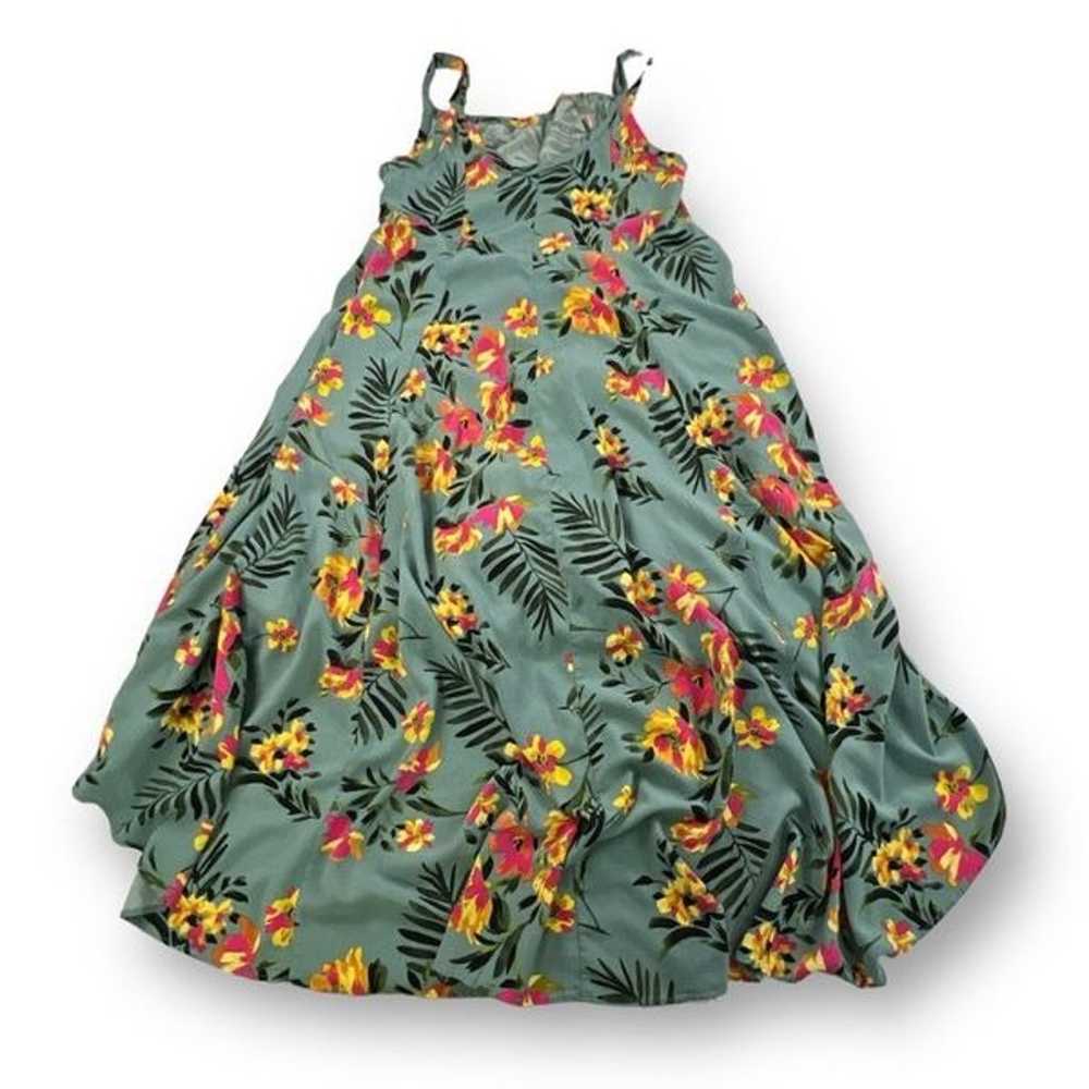 Torrid Challis High Low Floral Dress Size 0 Large… - image 3