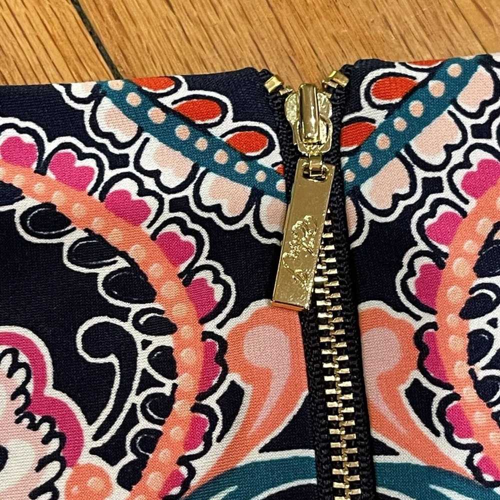 Eliza J Slinky Knit Shift Dress Size 4 Lined Prin… - image 11