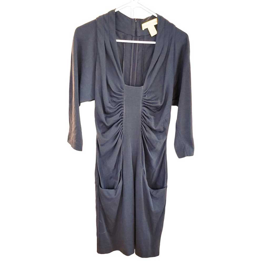 Catherine Malandrino Gray Wool Dress Size Large L… - image 1