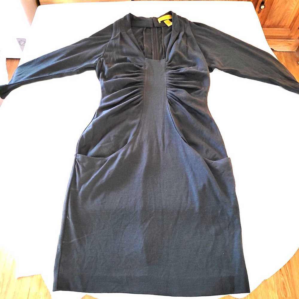 Catherine Malandrino Gray Wool Dress Size Large L… - image 2