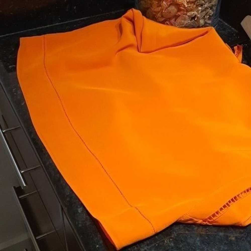 Trina Turk silk party dress orange see measuremen… - image 4