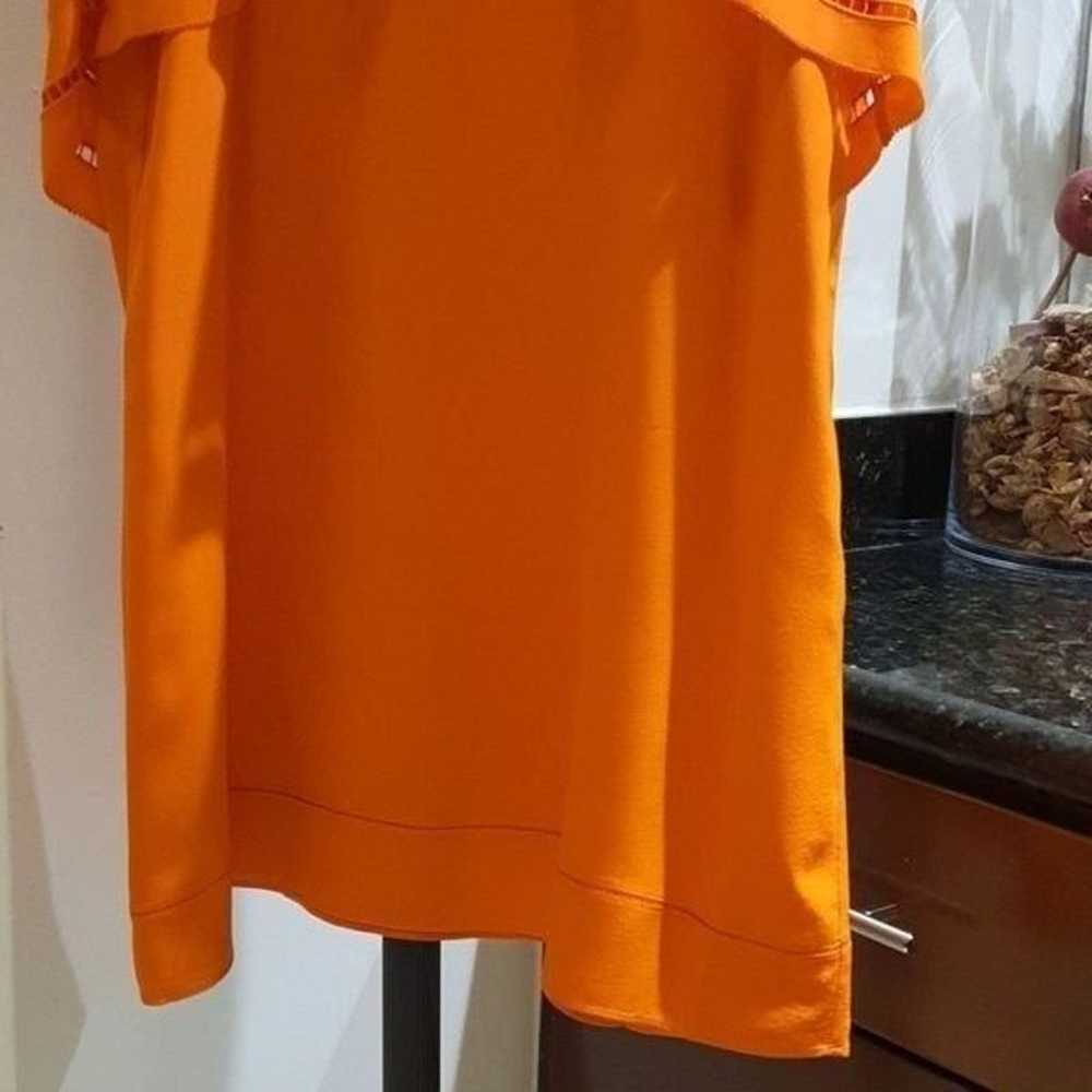 Trina Turk silk party dress orange see measuremen… - image 5