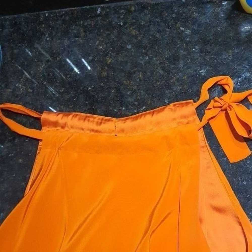 Trina Turk silk party dress orange see measuremen… - image 7