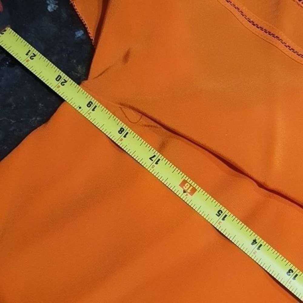 Trina Turk silk party dress orange see measuremen… - image 8