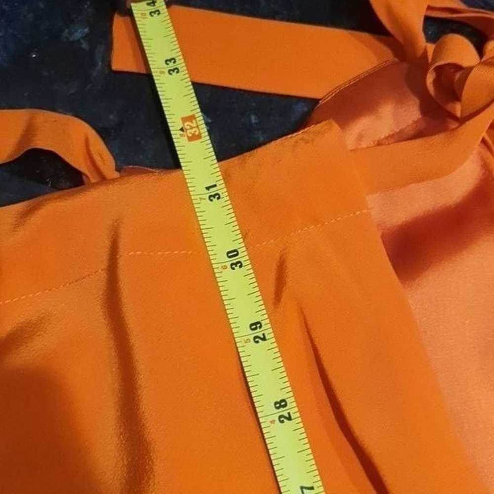 Trina Turk silk party dress orange see measuremen… - image 9