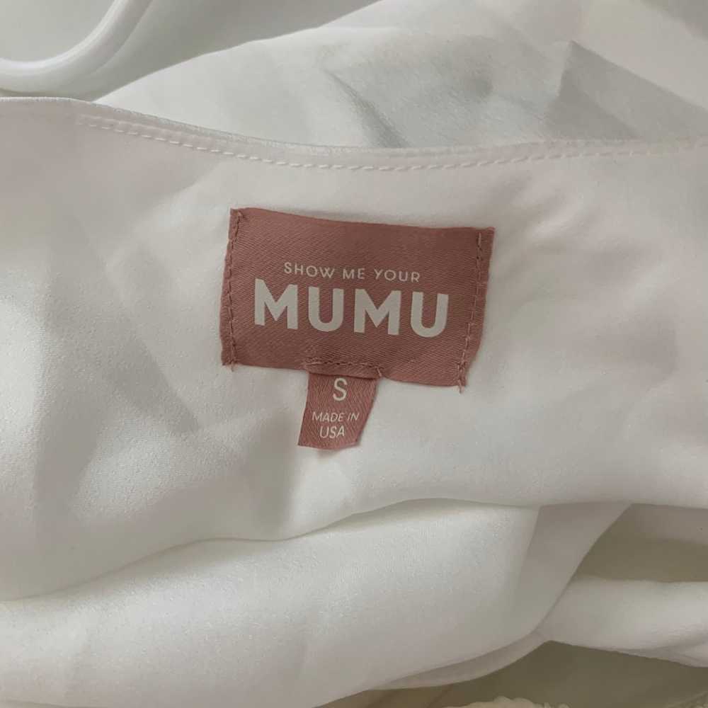 Show Me Your MuMu Jasmine Halter Mini Dress Ivory… - image 4