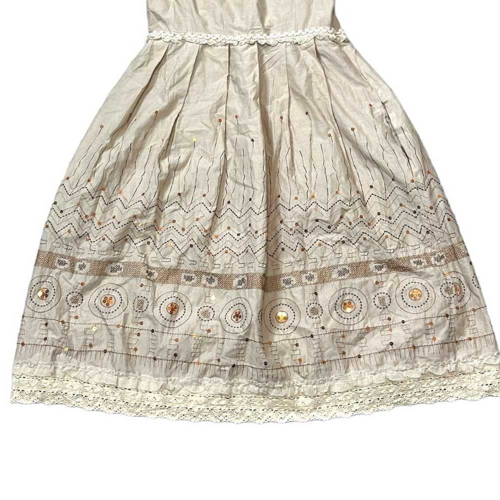 Cynthia Steffe Sleeveless Boho Dress Size 6 Tan B… - image 2