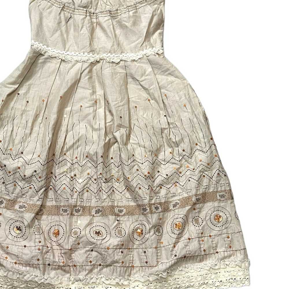 Cynthia Steffe Sleeveless Boho Dress Size 6 Tan B… - image 5