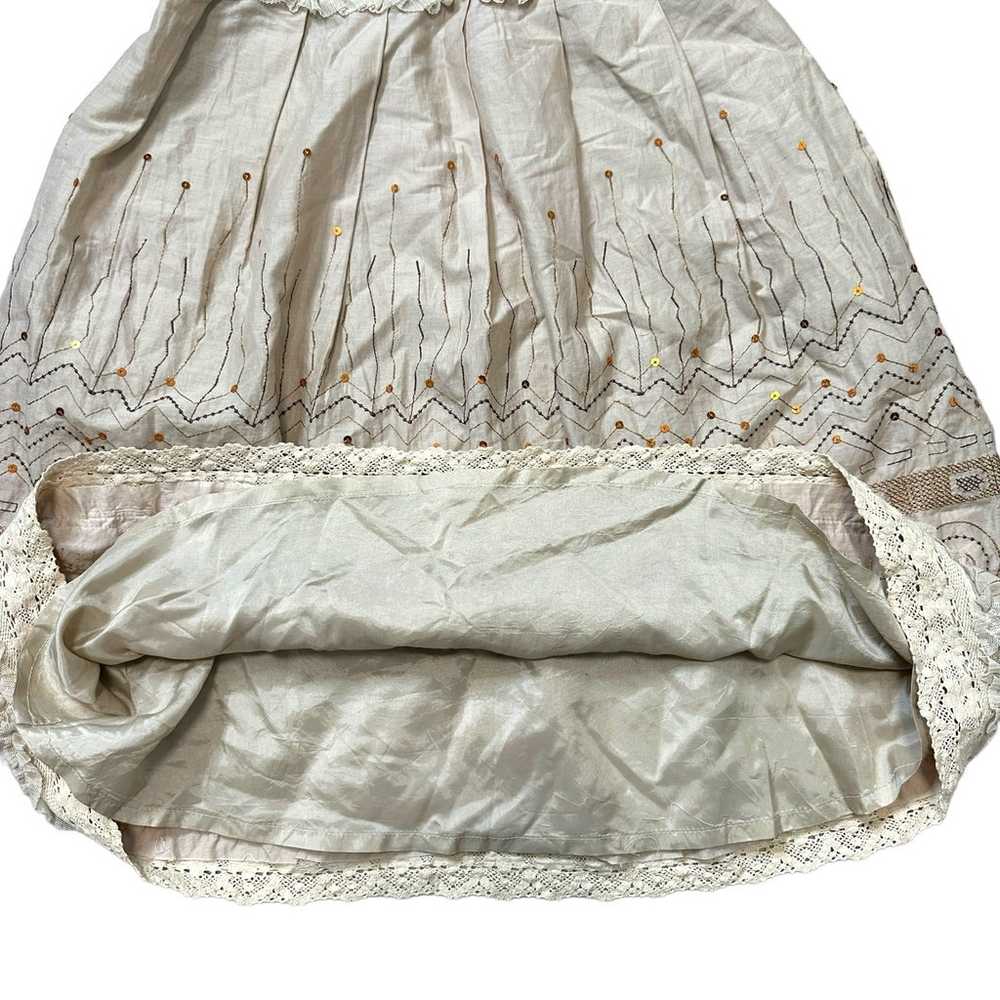 Cynthia Steffe Sleeveless Boho Dress Size 6 Tan B… - image 6