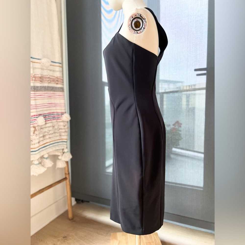 Zara Black Rhinestoned Neck Sleeveless Midi Dress… - image 4