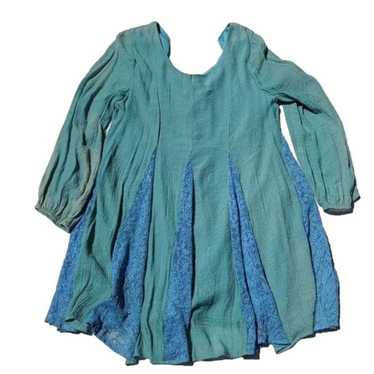 Entro Seafoam Green Boho Dress  tassel back - image 1