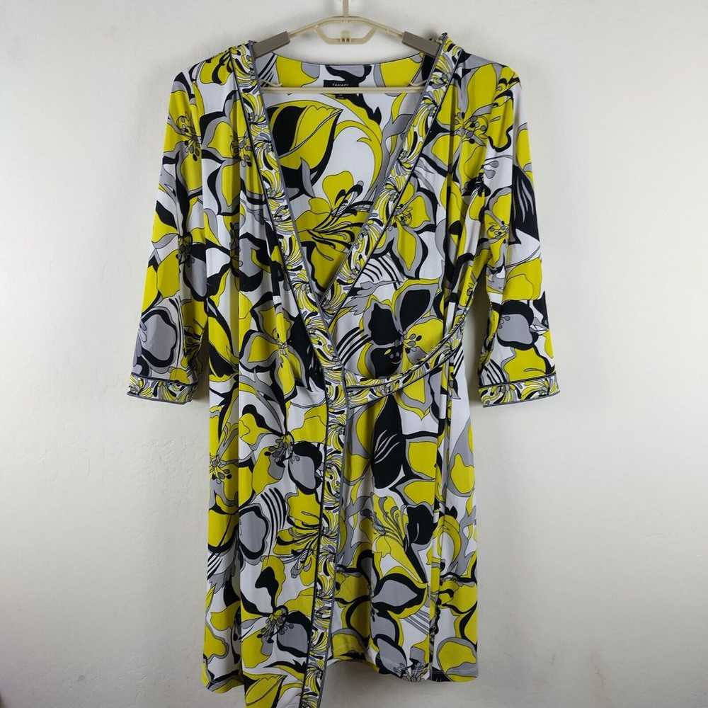 Tahari Arthur Levine size 14 wrap dress 3/4 sleev… - image 3