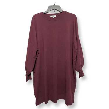 Bb Dakota Womens Sweater Dress Red Burgundy Slit … - image 1