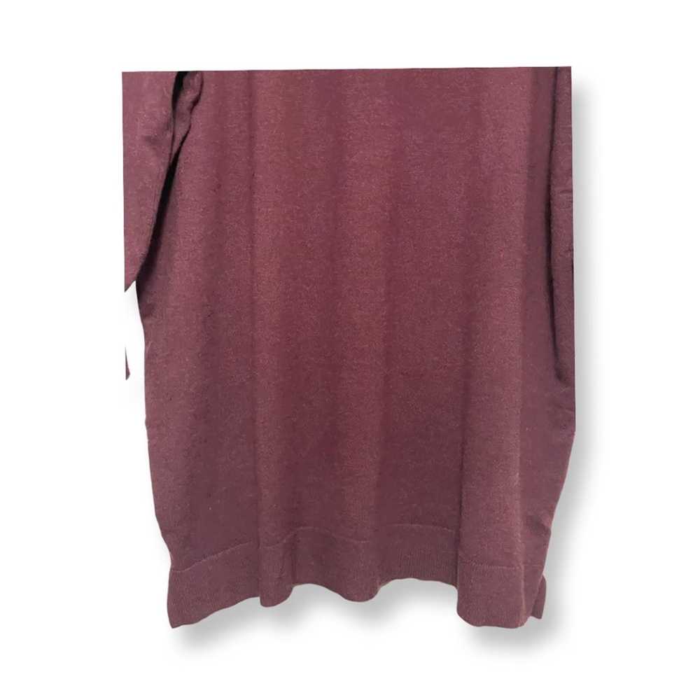 Bb Dakota Womens Sweater Dress Red Burgundy Slit … - image 6