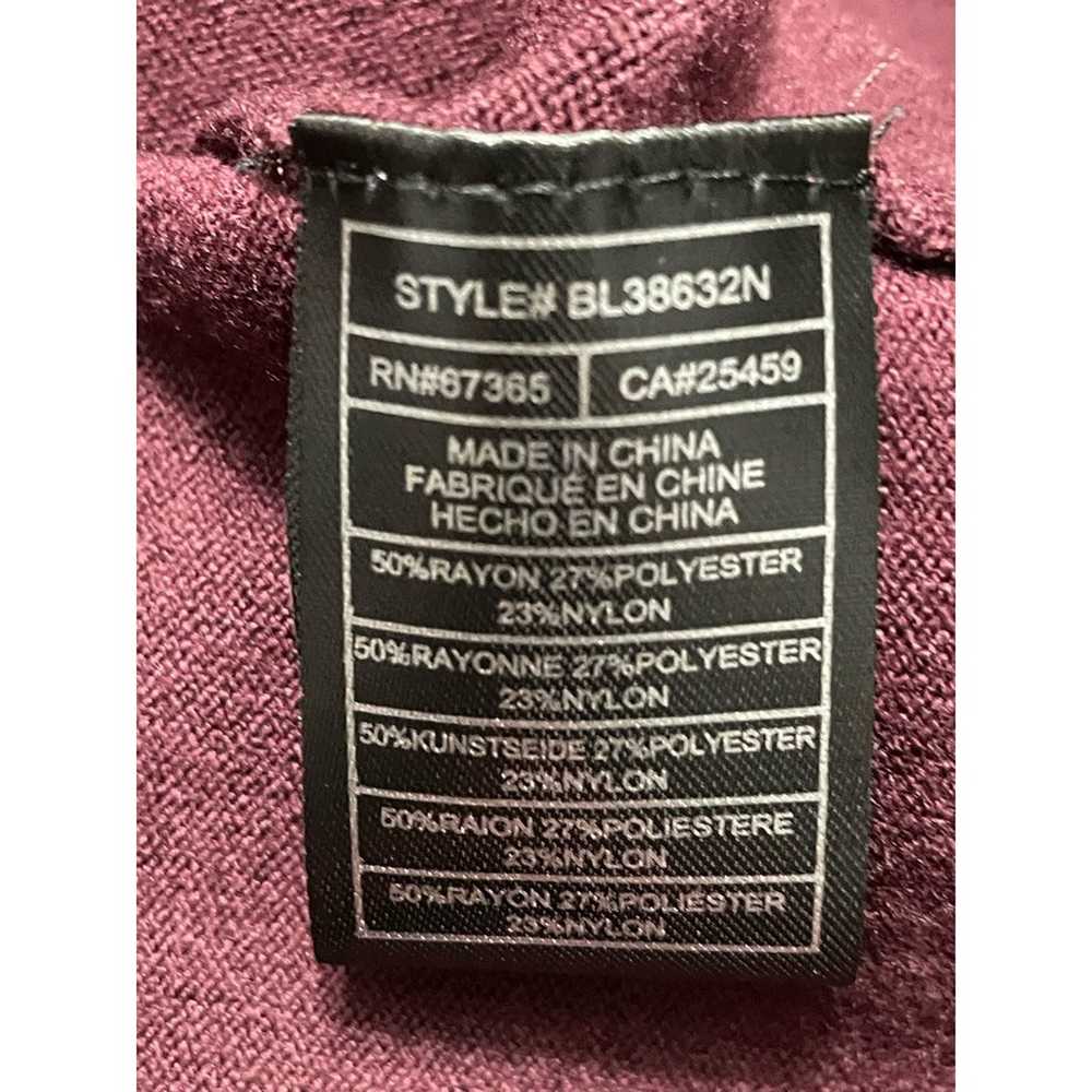 Bb Dakota Womens Sweater Dress Red Burgundy Slit … - image 8