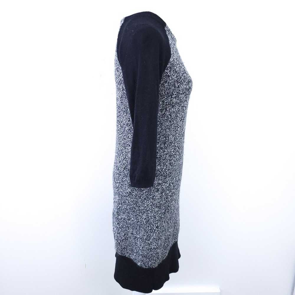Ann Taylor Loft Fact Sweater Dress Black White, S… - image 2