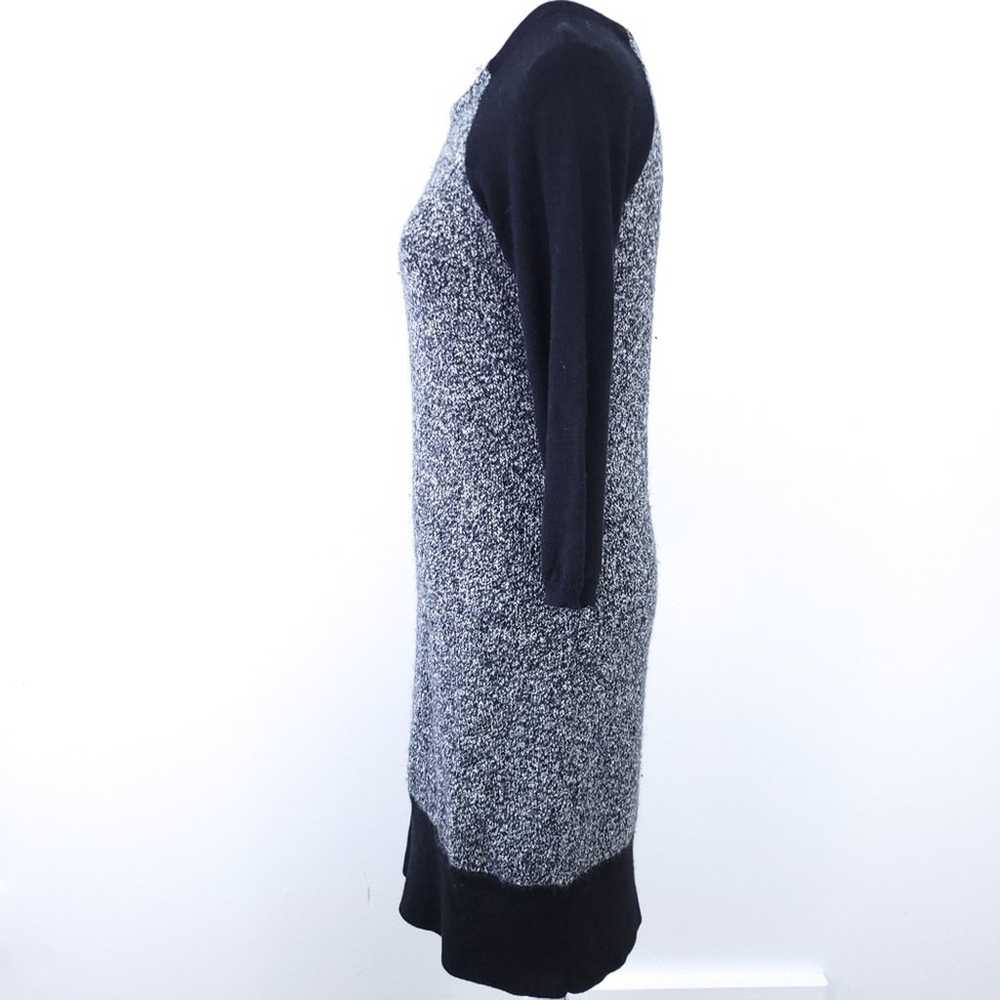 Ann Taylor Loft Fact Sweater Dress Black White, S… - image 8