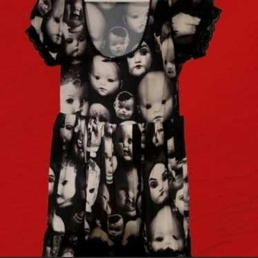 Dolls kill Creepy Baby Doll Head Dress Goth - image 1