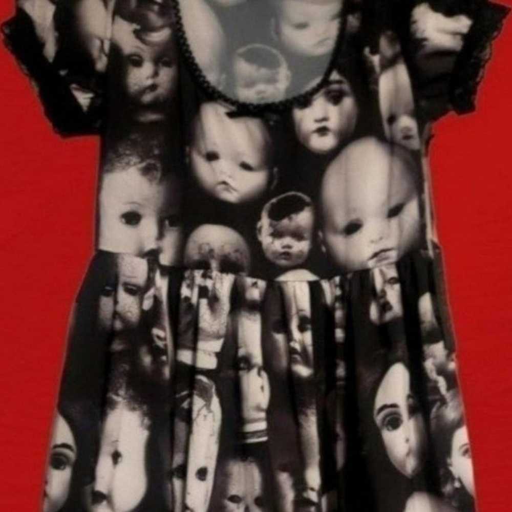 Dolls kill Creepy Baby Doll Head Dress Goth - image 2
