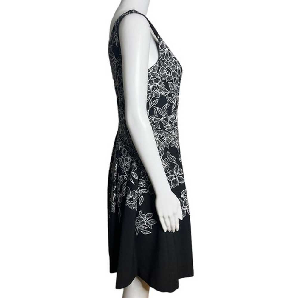 Lauren Ralph Lauren Dress Womens 4 Black White Fi… - image 2
