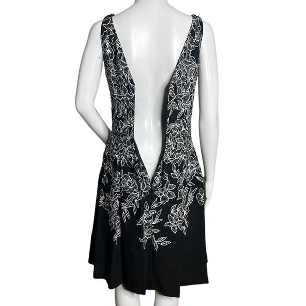Lauren Ralph Lauren Dress Womens 4 Black White Fi… - image 4