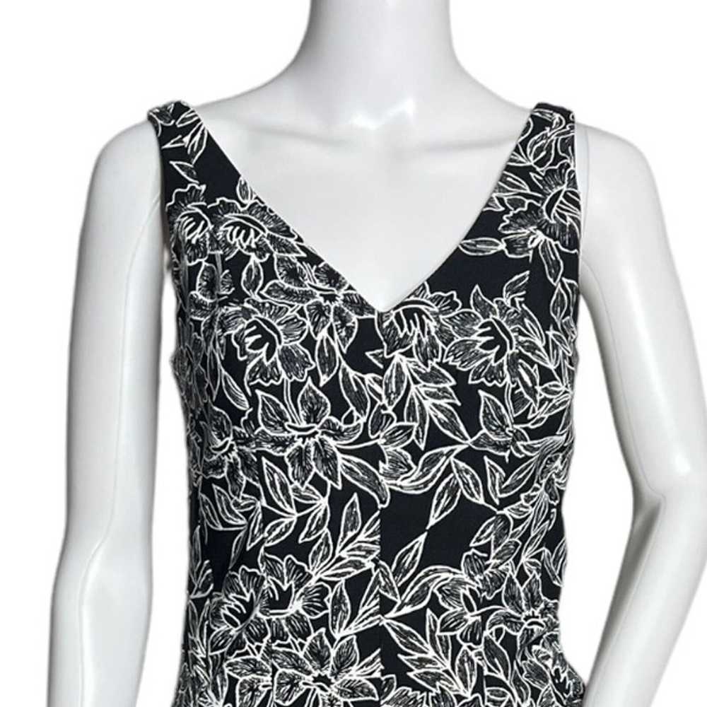 Lauren Ralph Lauren Dress Womens 4 Black White Fi… - image 5