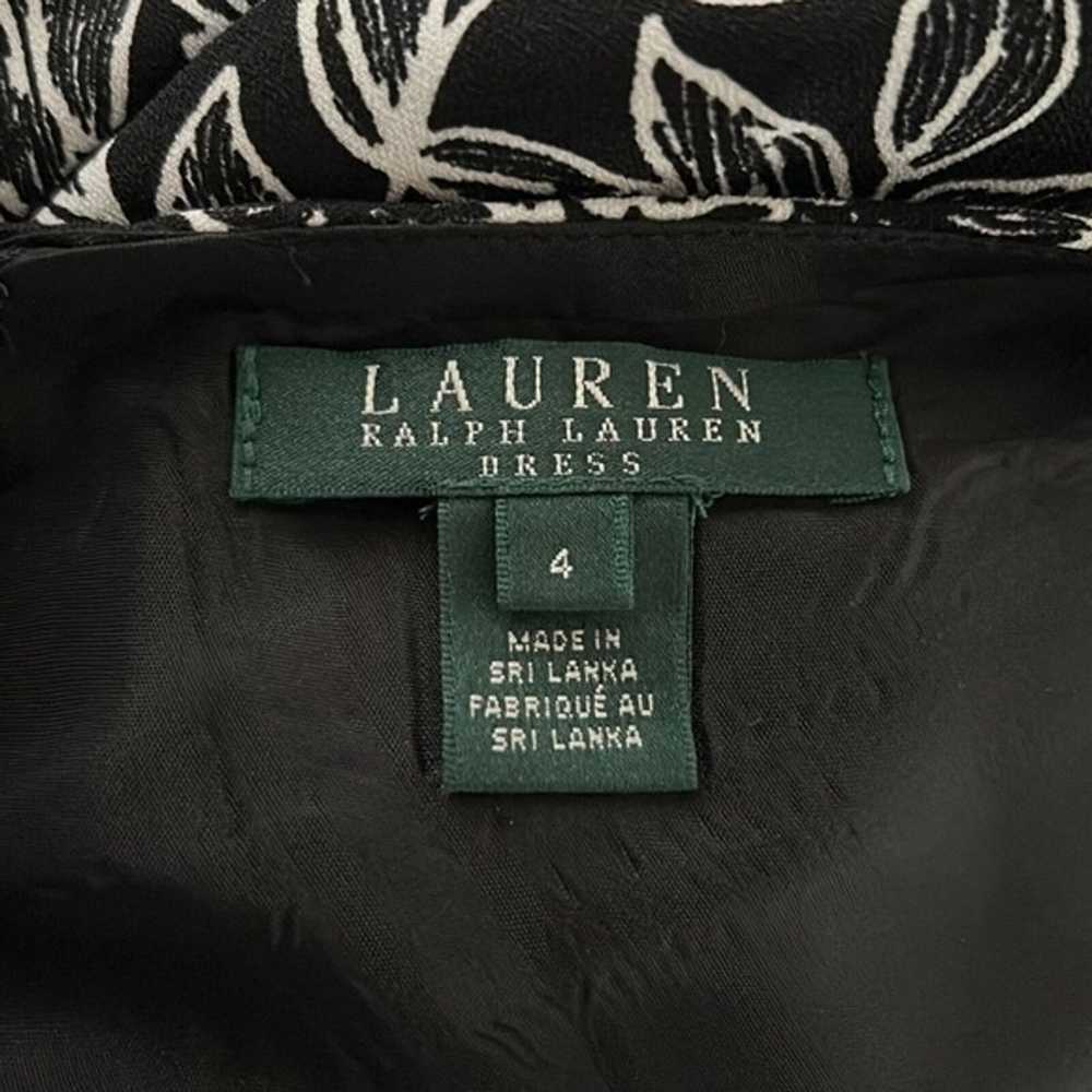 Lauren Ralph Lauren Dress Womens 4 Black White Fi… - image 6