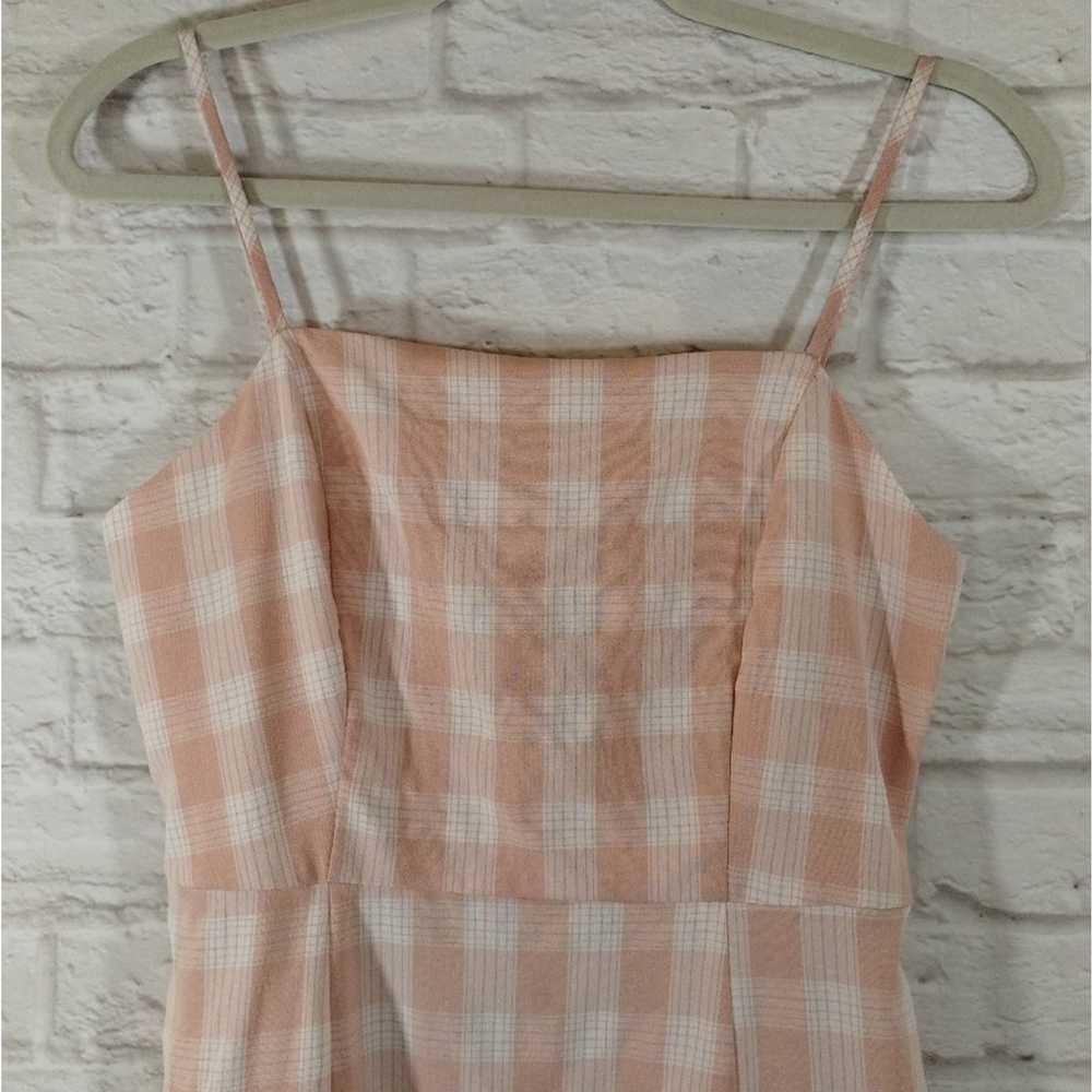 A BP Womens Pink White Checkered Gingham Plaid St… - image 10