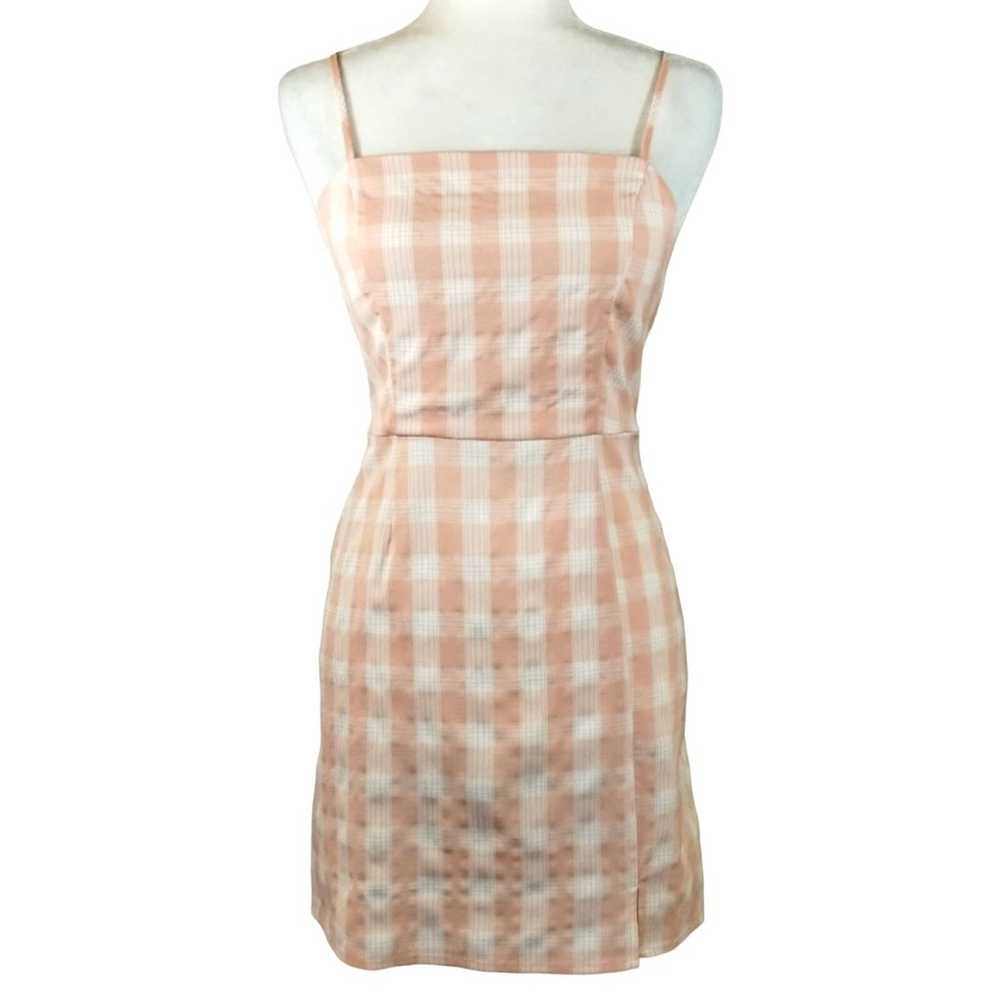 A BP Womens Pink White Checkered Gingham Plaid St… - image 4