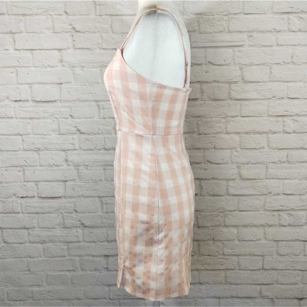 A BP Womens Pink White Checkered Gingham Plaid St… - image 5