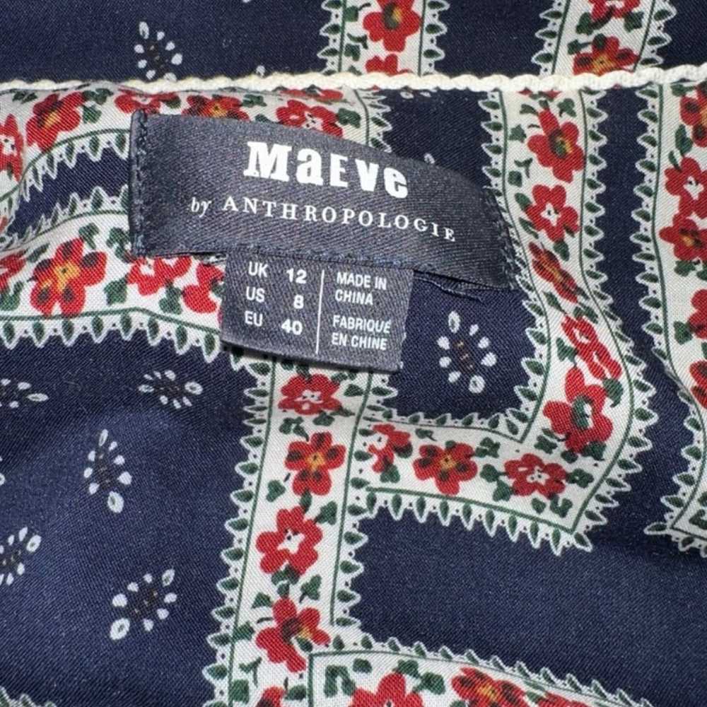 NWOT Maeve blue velvet dress size 8 - image 5