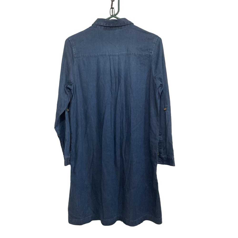 J. Jill Denim Dress Size Small Petite Pocket Front - image 4