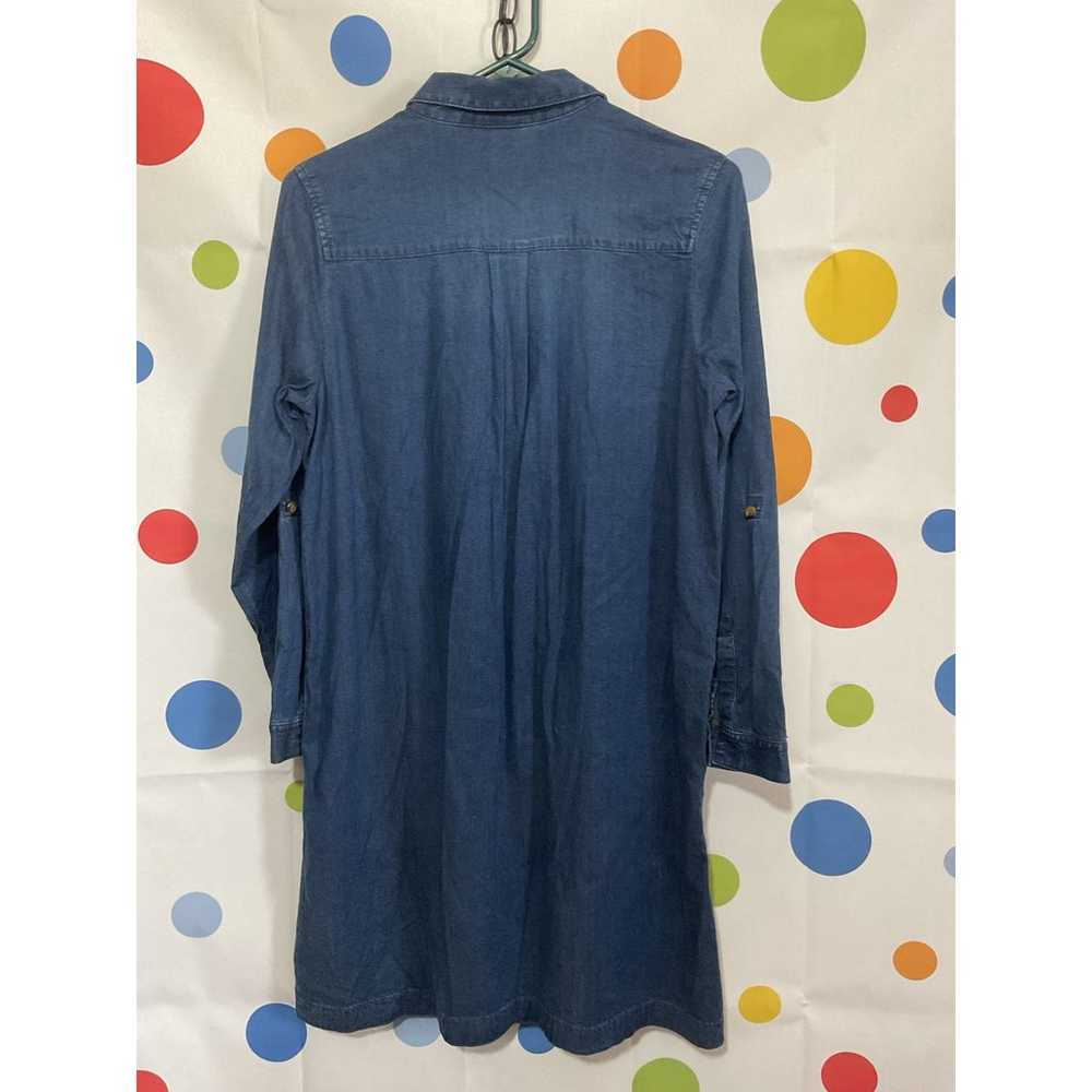 J. Jill Denim Dress Size Small Petite Pocket Front - image 8