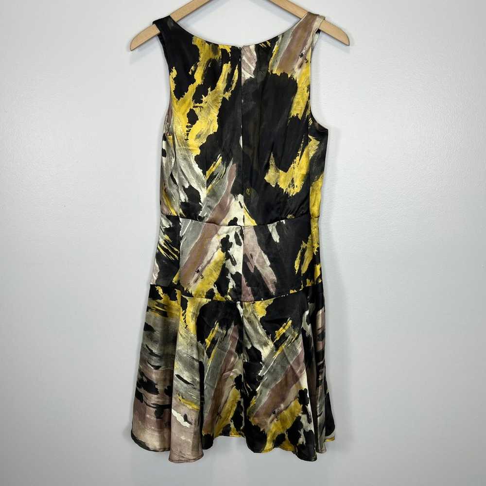Amour Vert Silk Mini Dress Size Small Abstract Pr… - image 8