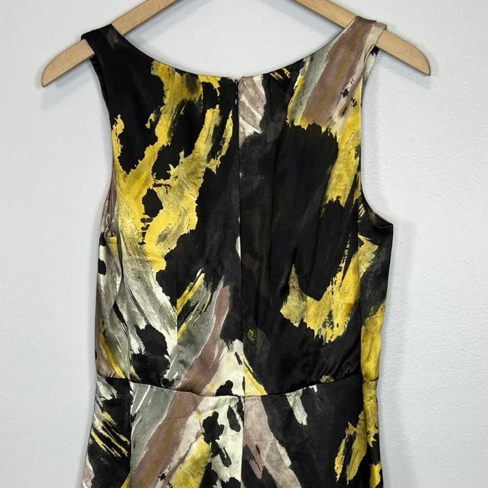 Amour Vert Silk Mini Dress Size Small Abstract Pr… - image 9