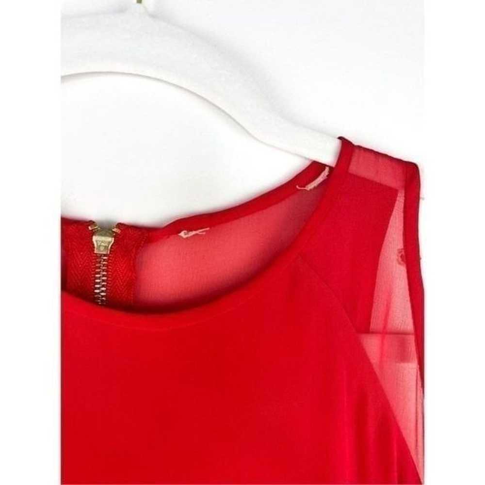 Rebecca Taylor Womens Red Silk Pleated Fit & Flar… - image 6