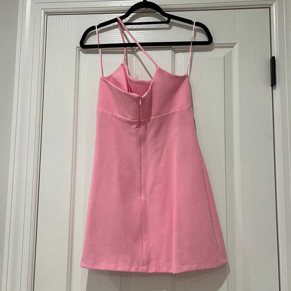 ZARA Pink Asymmetrical Mini Dress - image 6